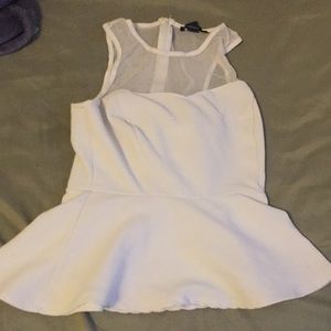 Cute half see through top